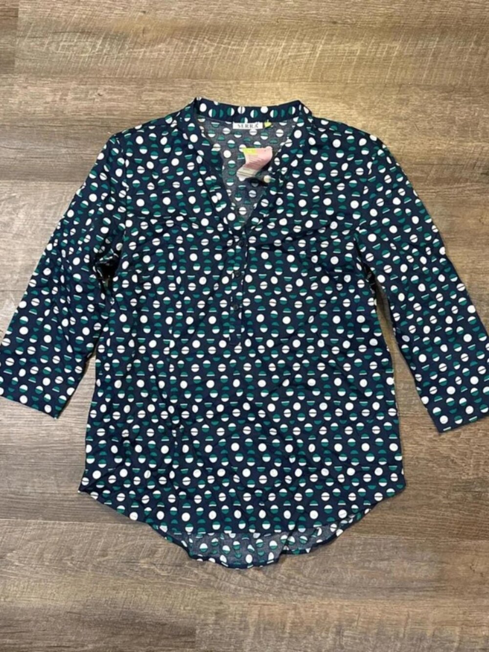 Women's Green and Multi Blous